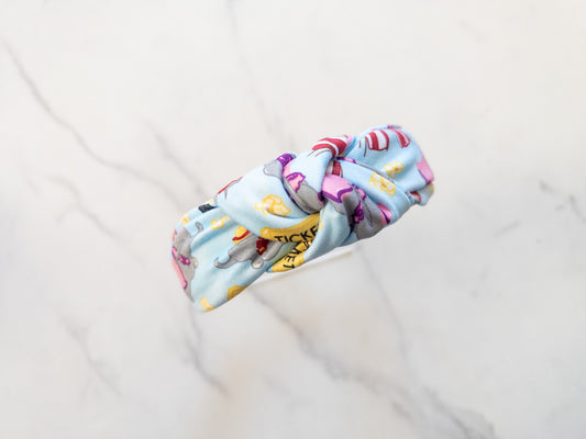 Flying Elephant Top Knot Headband