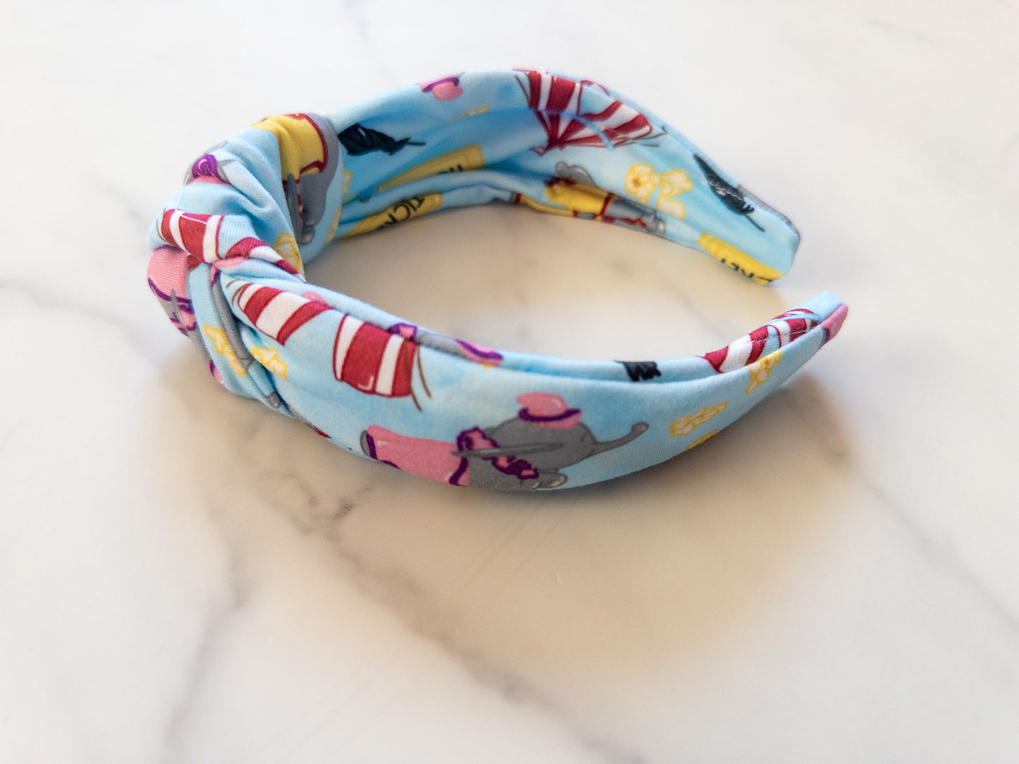 Flying Elephant Top Knot Headband