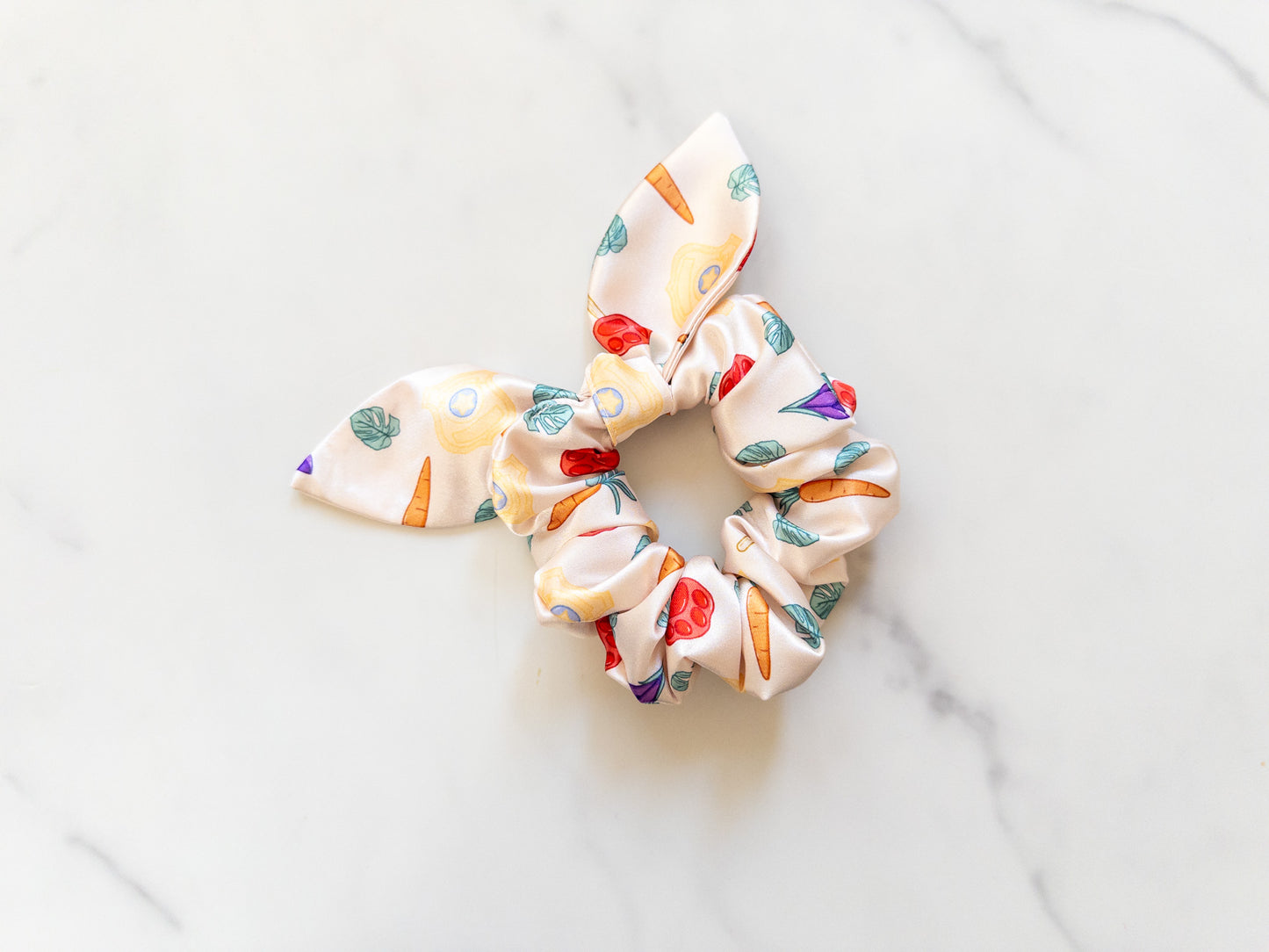 Satin Anyone Can Be Anything Bow Scrunchie