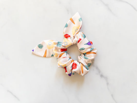 Satin Anyone Can Be Anything Bow Scrunchie