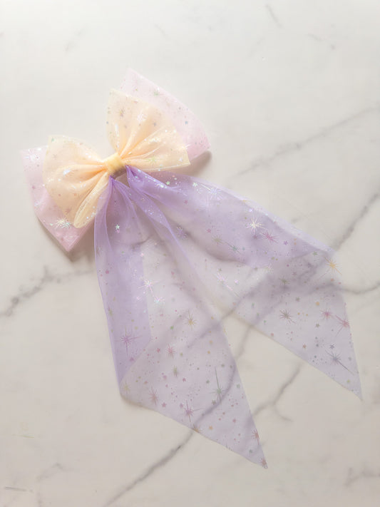 Lakeside Queen Pixie Dust Tulle Hair Bow