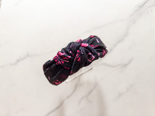 Pink Galaxy Top Knot Headband