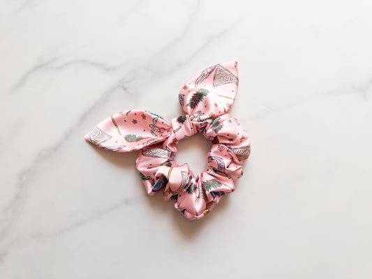 Satin Where You Are Bow Scrunchie