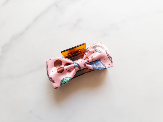 Where You Are Satin Bow Claw Clip