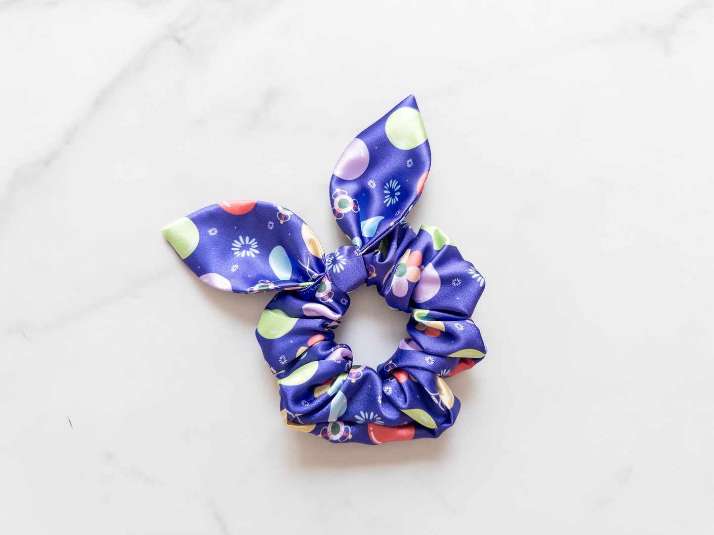 Satin Core Memories Bow Scrunchie