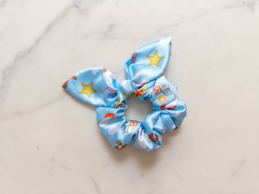 Satin Toys Bow Scrunchie