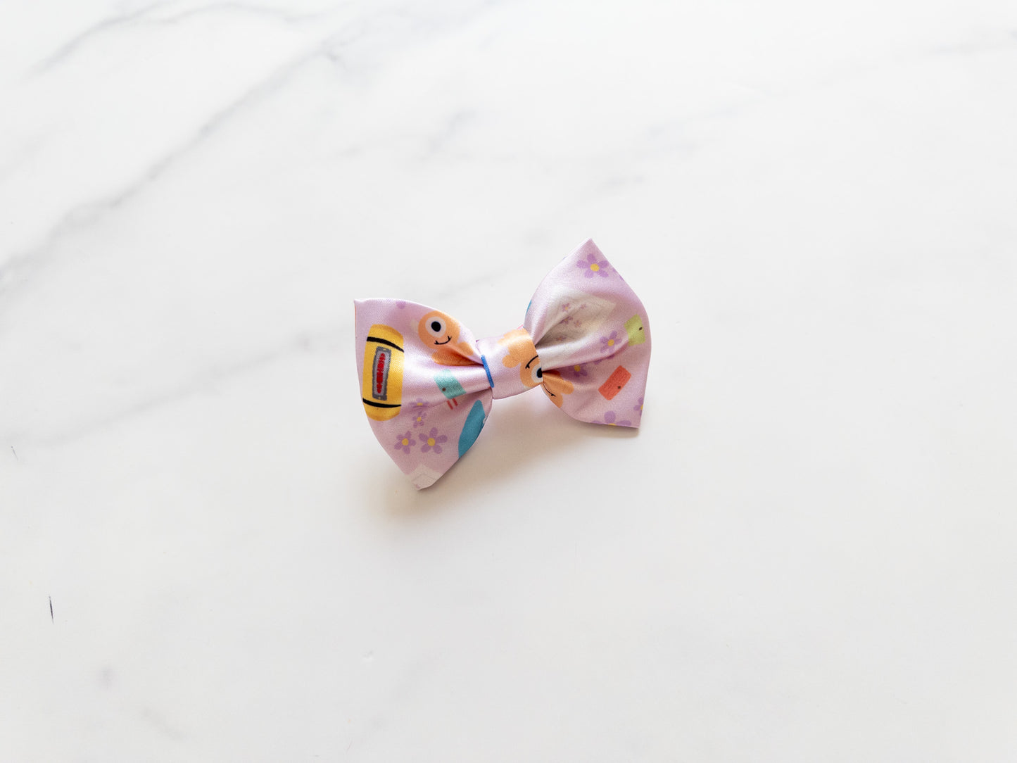 Pink Monsters Mini Bow