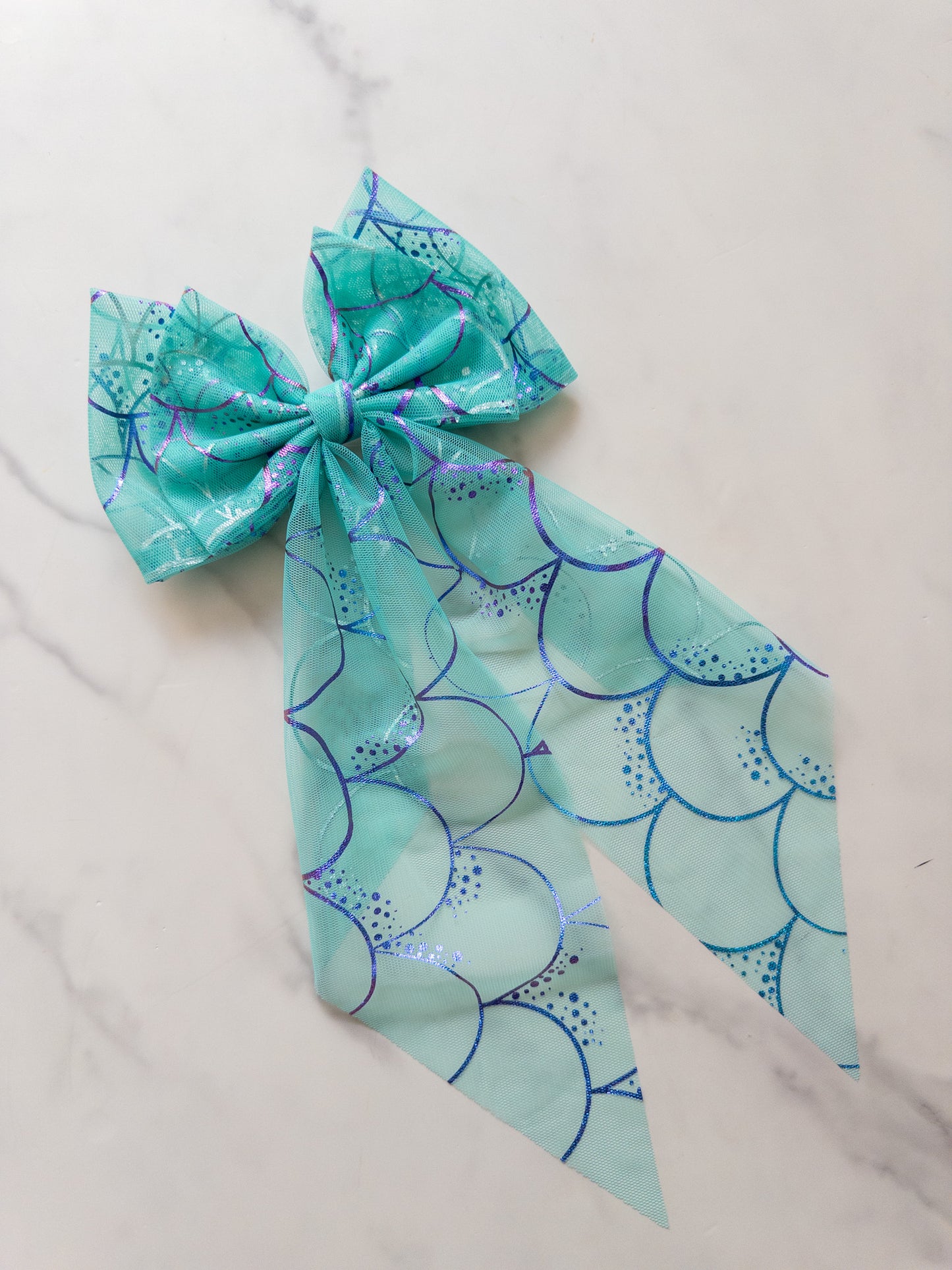 Mermaid Magic Tulle Hair Bow