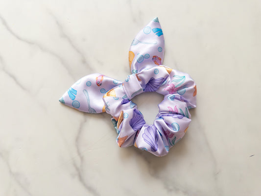 Satin Life Is The Bubbles Bow Scrunchie