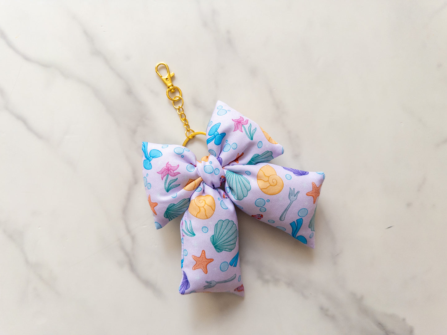 Life Is The Bubbles Bow Bag Charm