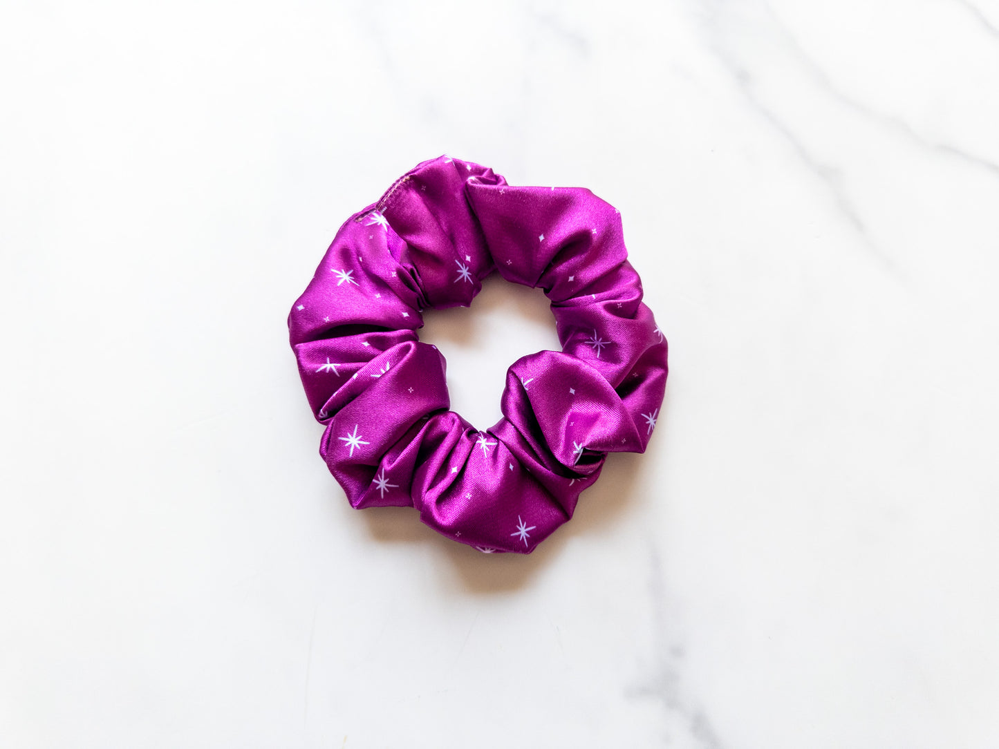 Satin Miracles Take A Little Time Scrunchie