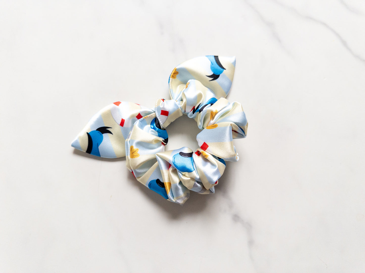 Satin #1 Duck Bow Scrunchie