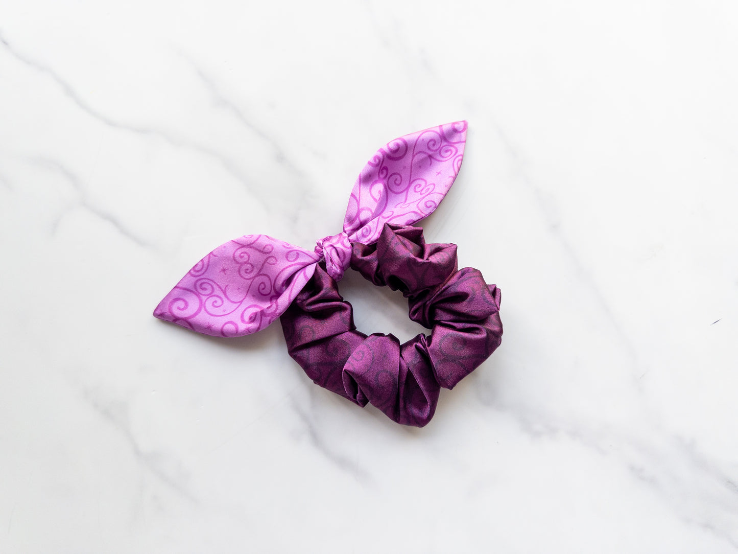 Satin Stepsisters Bow Scrunchie