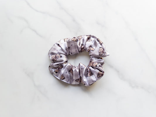 Satin Spooky Bears Scrunchie