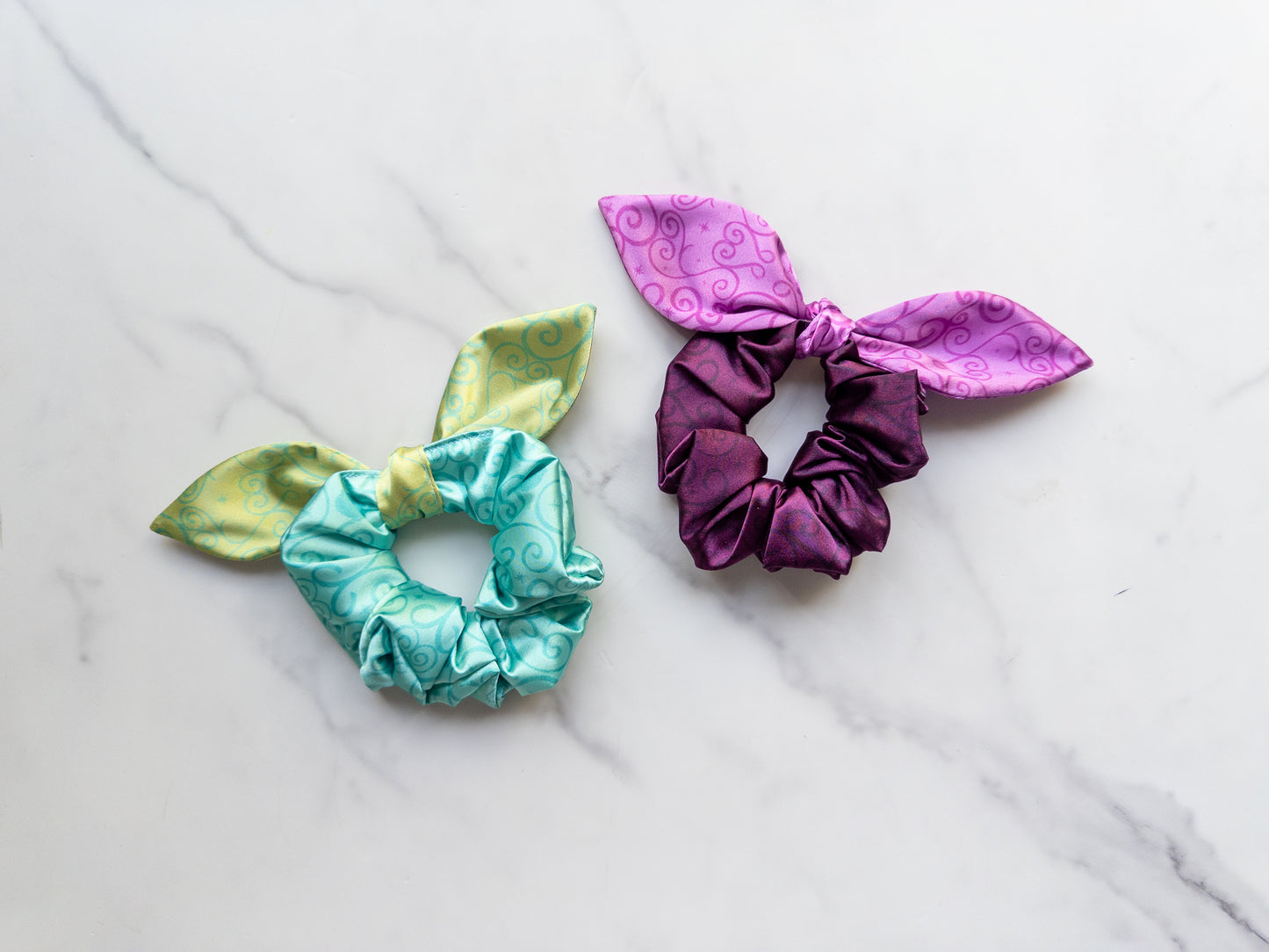 Satin Stepsisters Bow Scrunchie