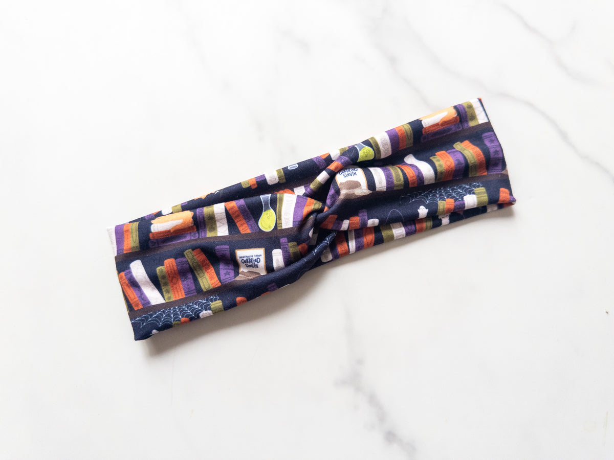 Spooky Bookish Era Stretch Twist Headband