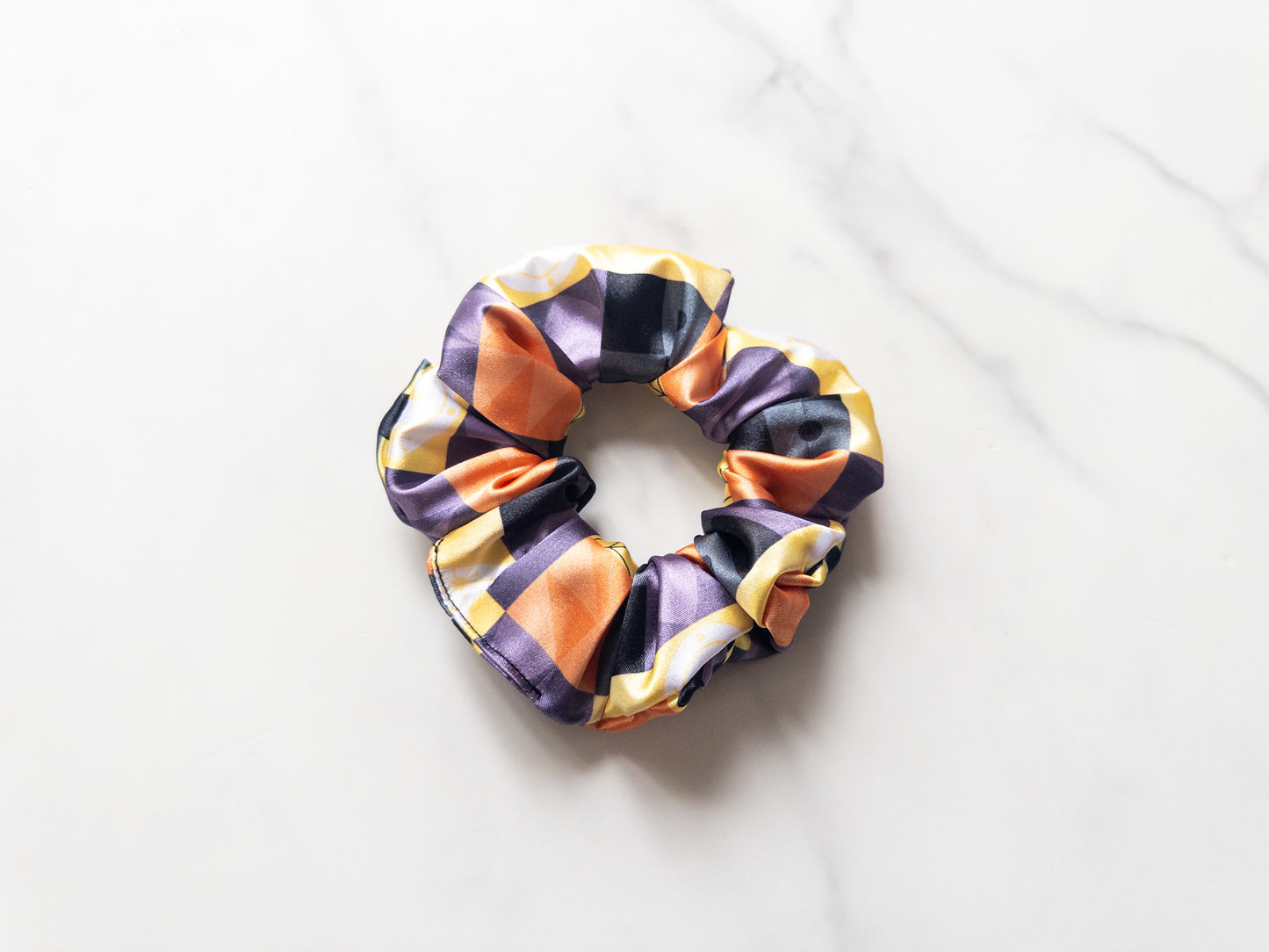 Satin Spookiest Cruise Scrunchie