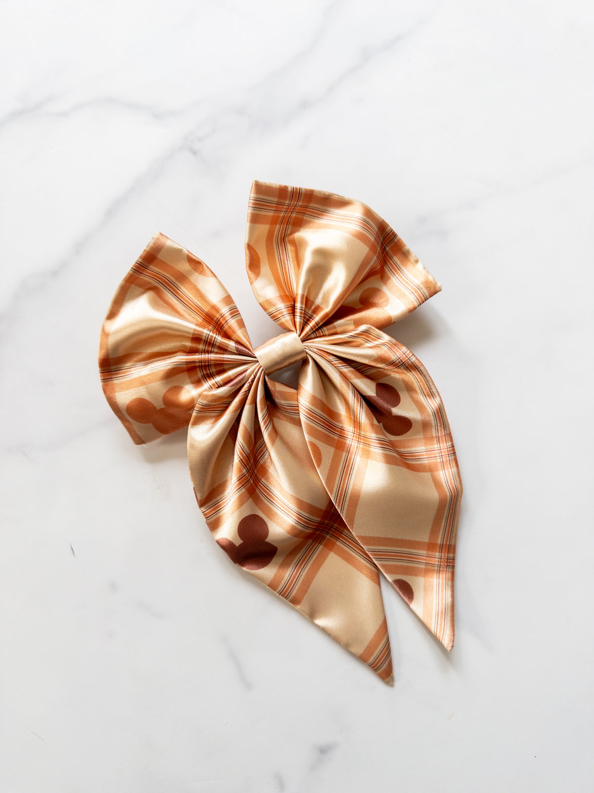 Autumnal Mousey Plaid Noelle Bow
