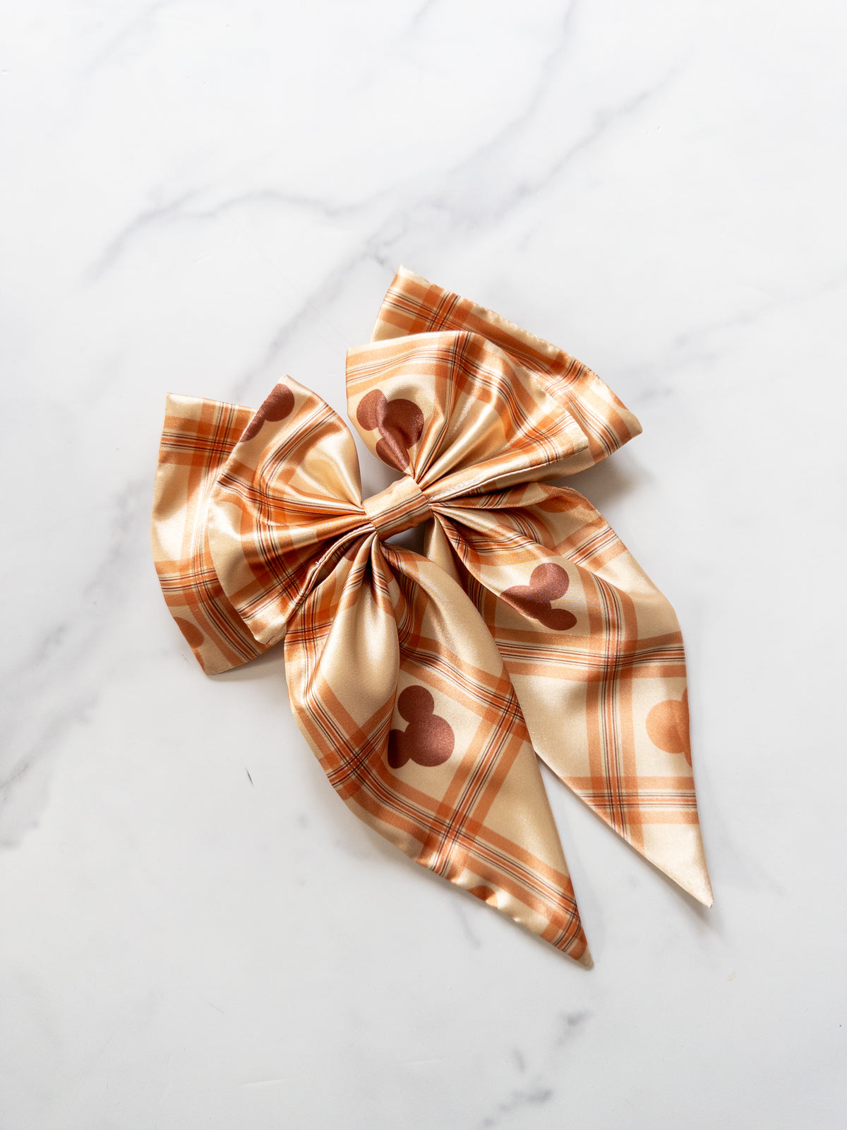 Autumnal Mousey Plaid Eloise Bow