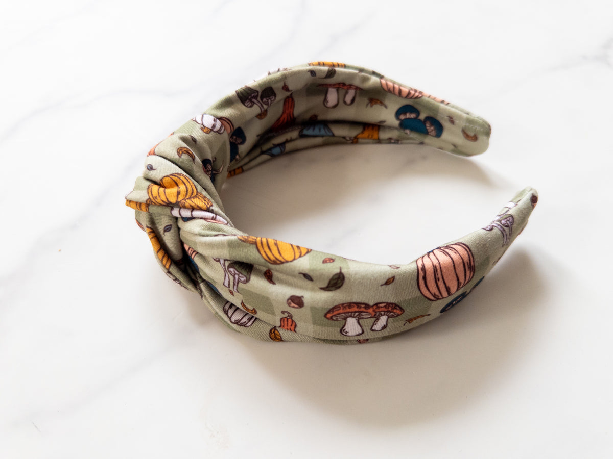 Pumpkin Season Top Knot Headband