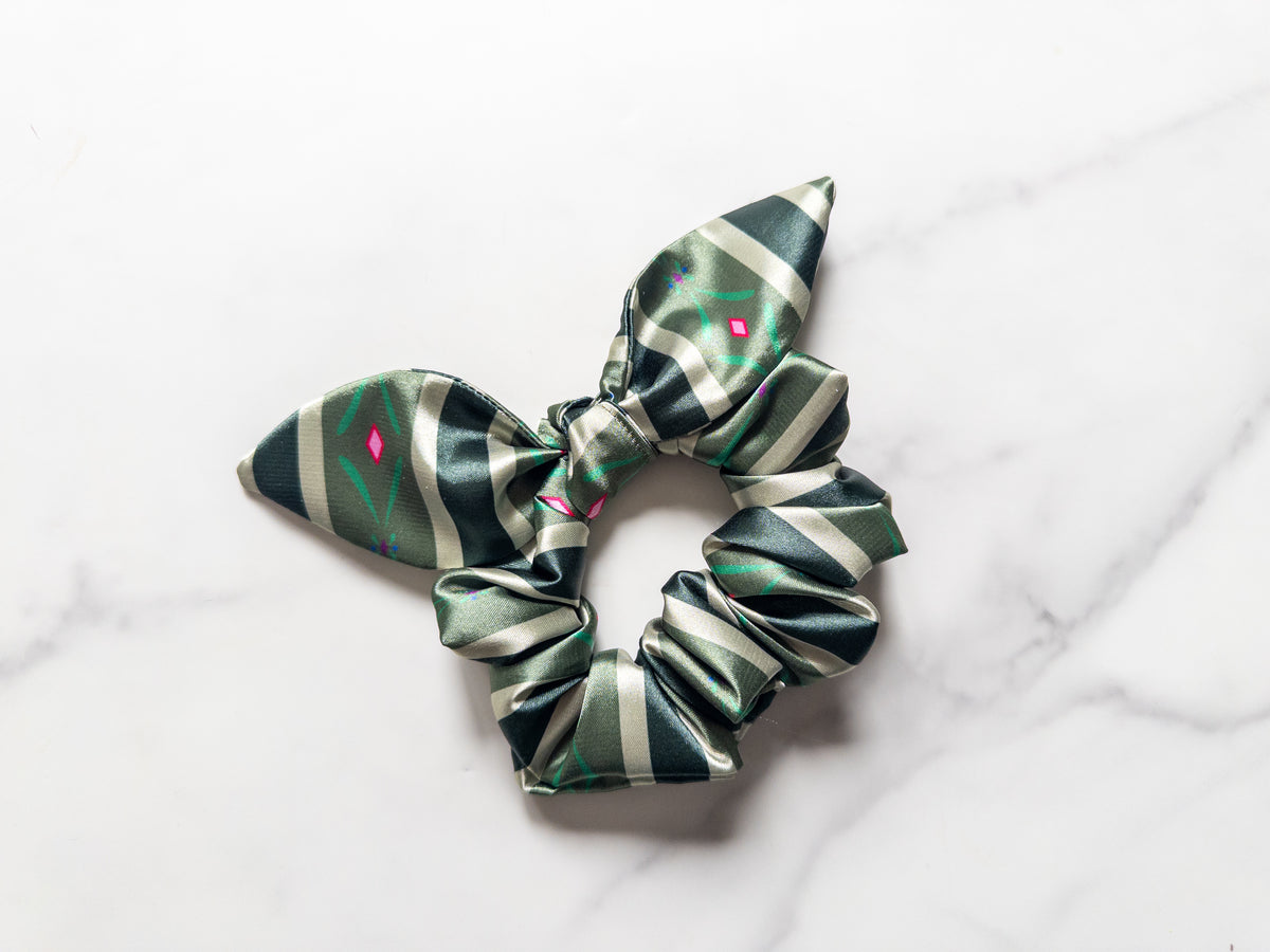 Satin Coronation Day Bow Scrunchie