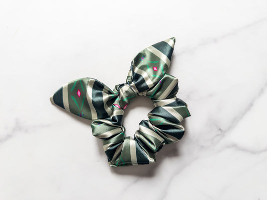 Satin Coronation Day Bow Scrunchie