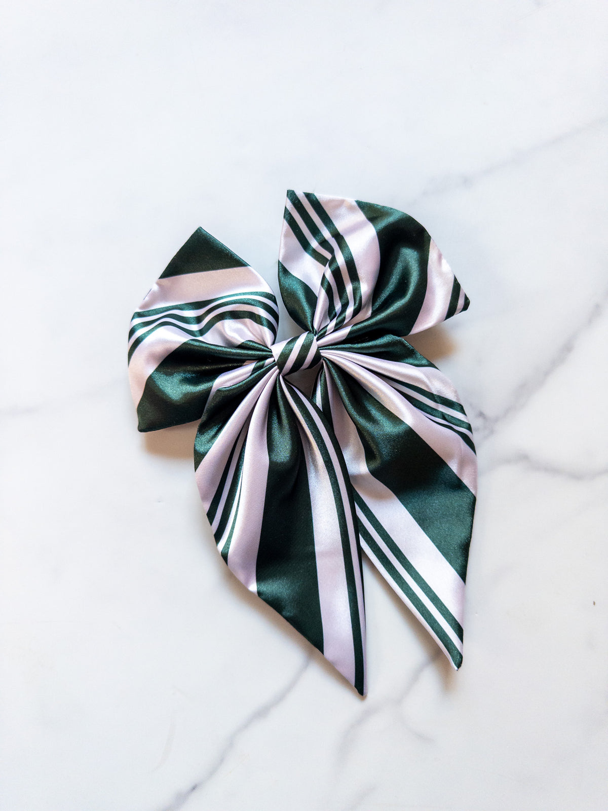 Green Candy Cane Noelle Bow