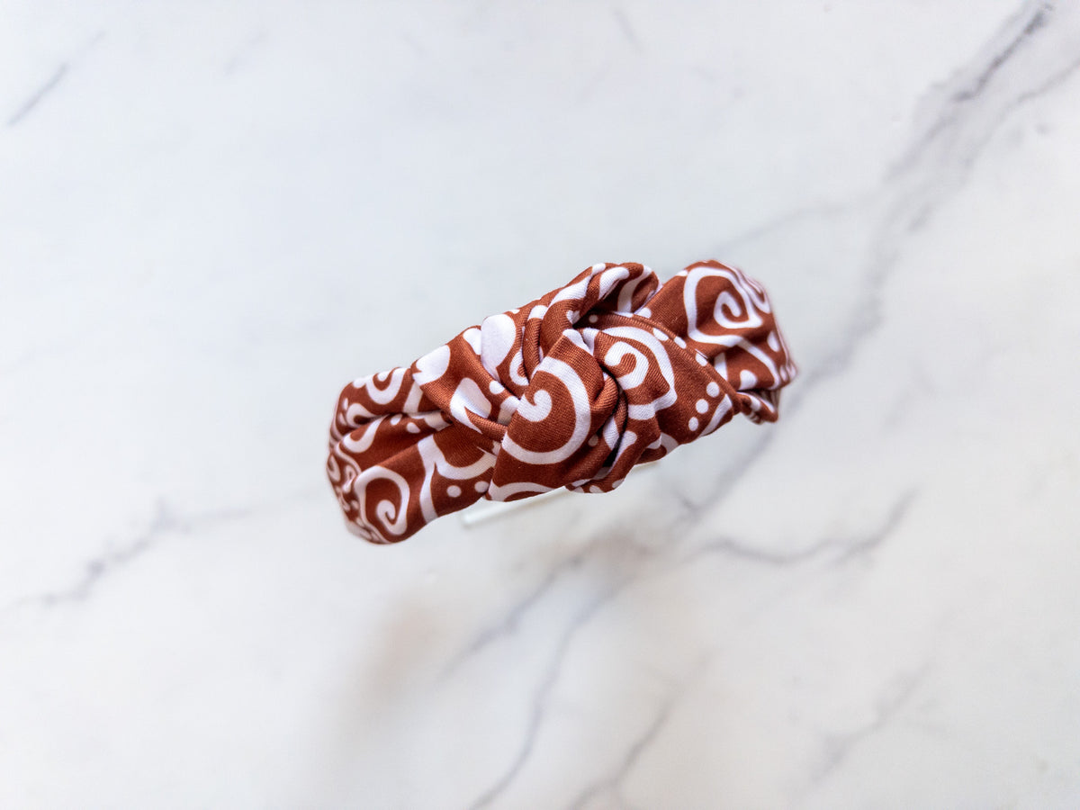 Gingerbread House Top Knot Headband