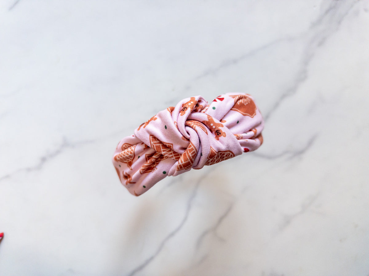 Gingerbread Park Icons Top Knot Headband