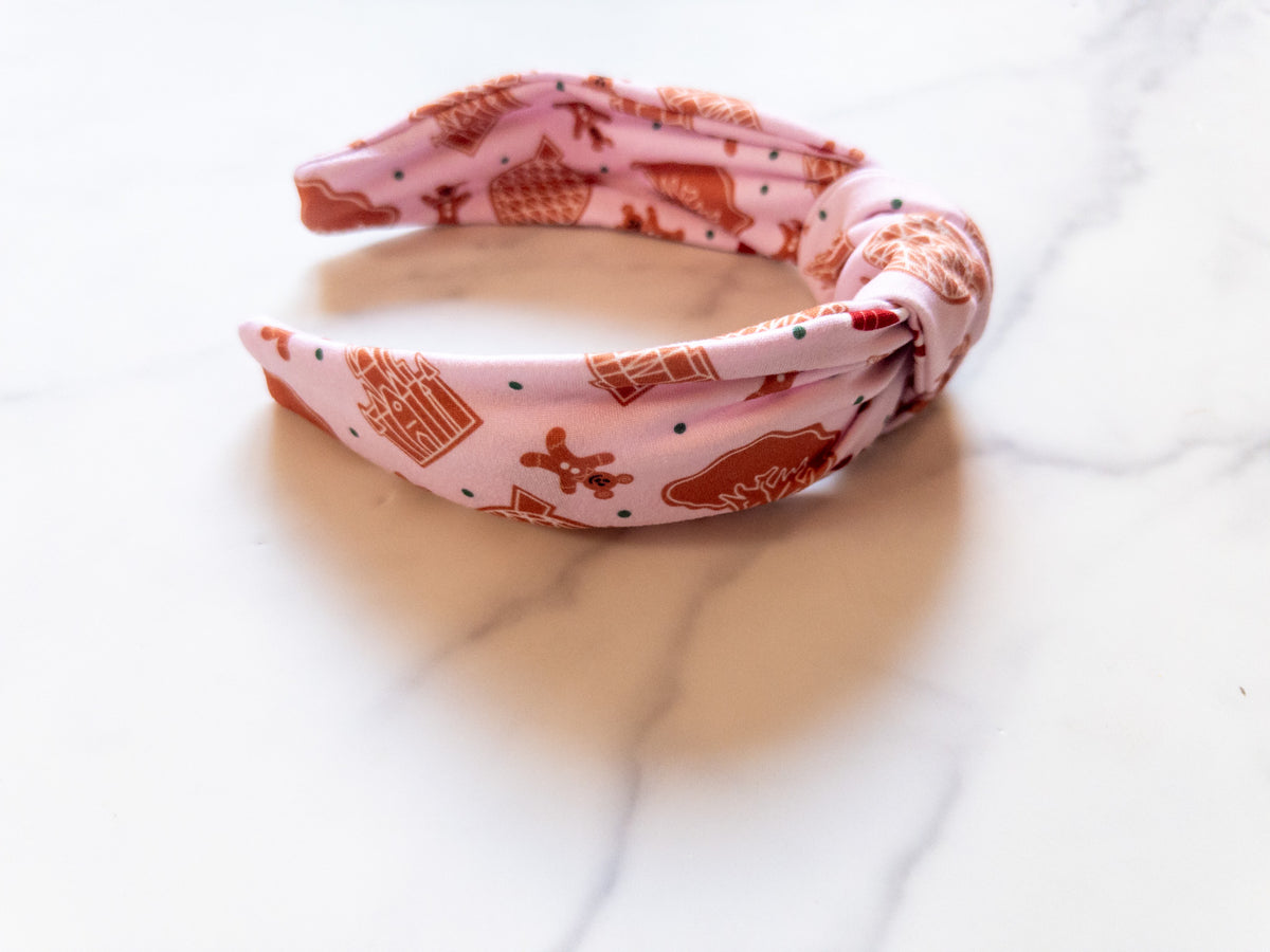 Gingerbread Park Icons Top Knot Headband