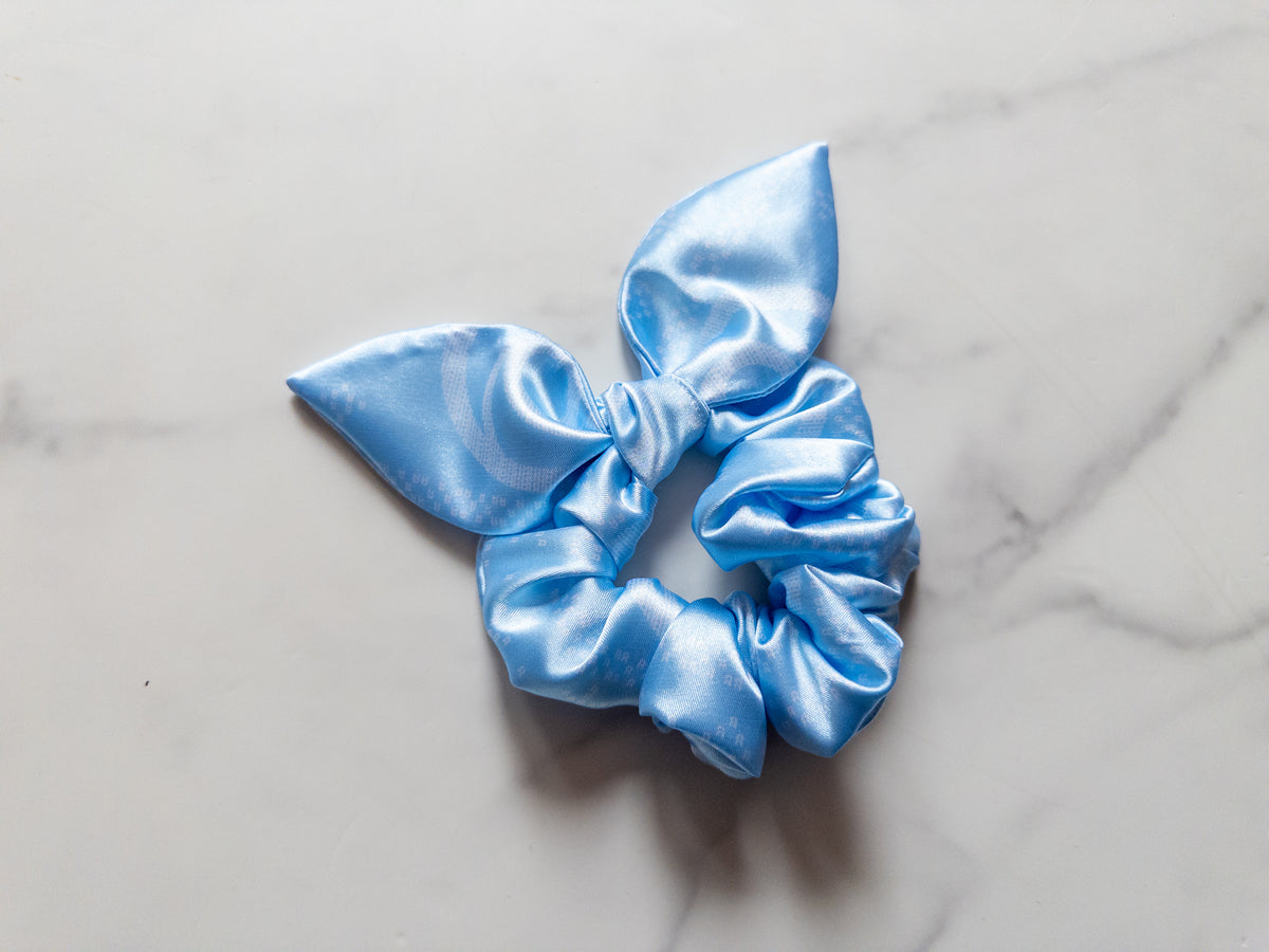 Satin Imagination Holiday Sweater Bow Scrunchie