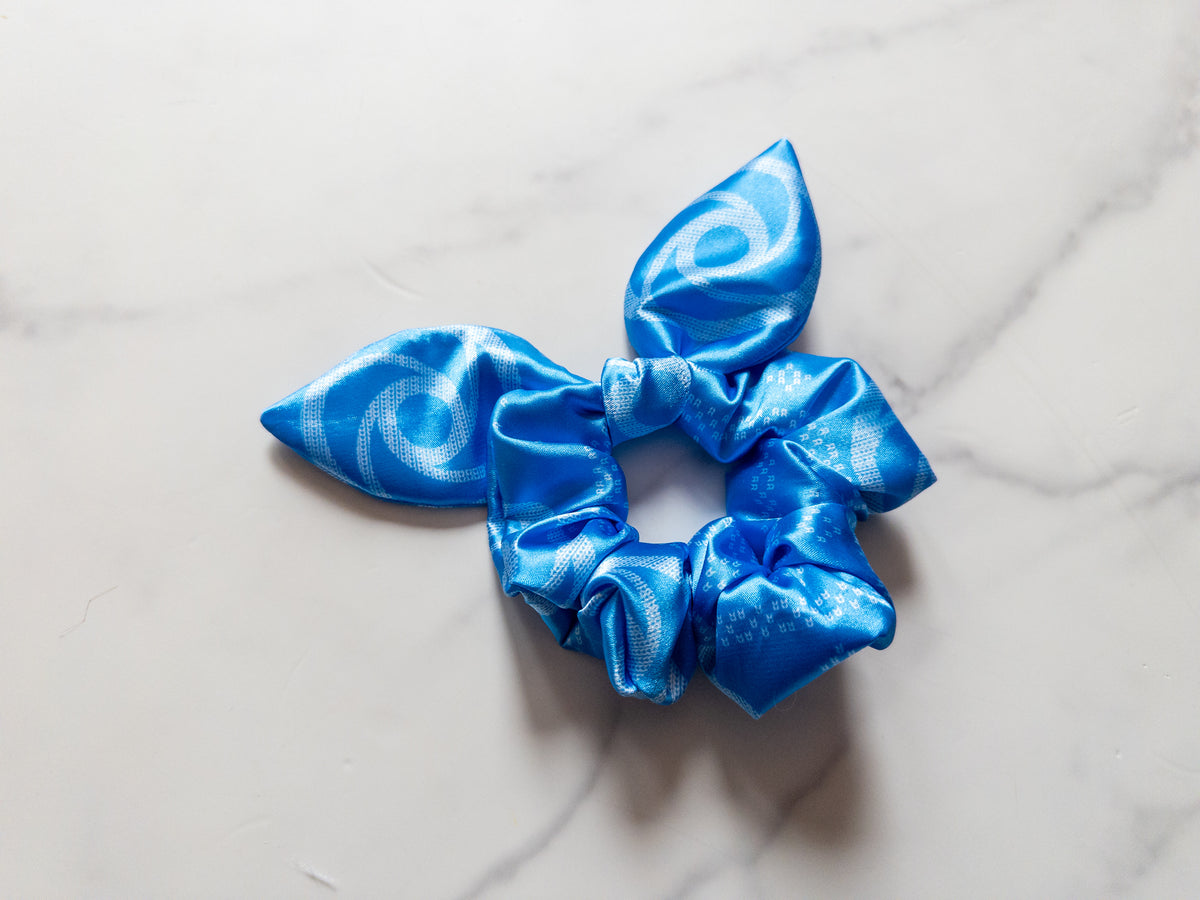 Satin Imagination Holiday Sweater Bow Scrunchie