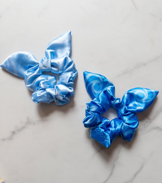 Satin Imagination Holiday Sweater Bow Scrunchie