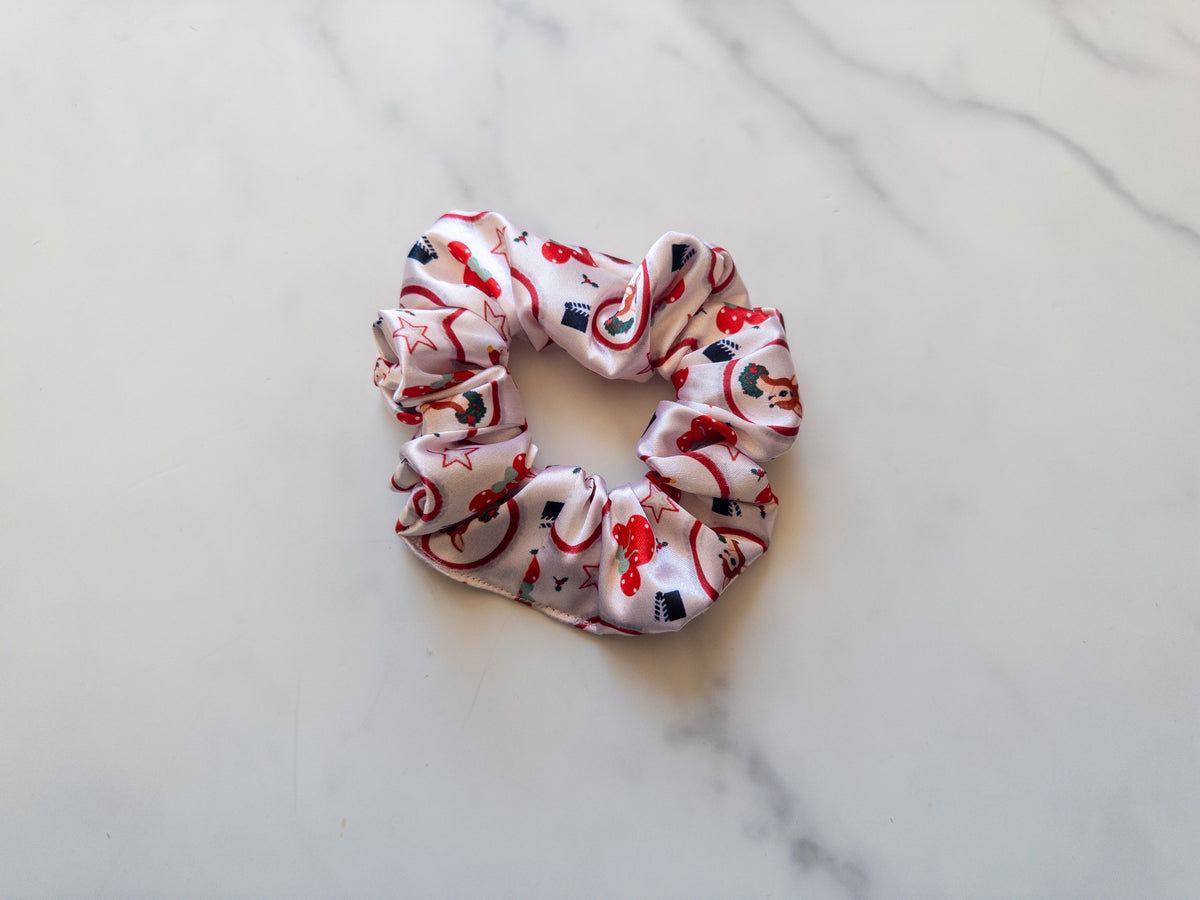Satin Hooray For Holidays Scrunchie