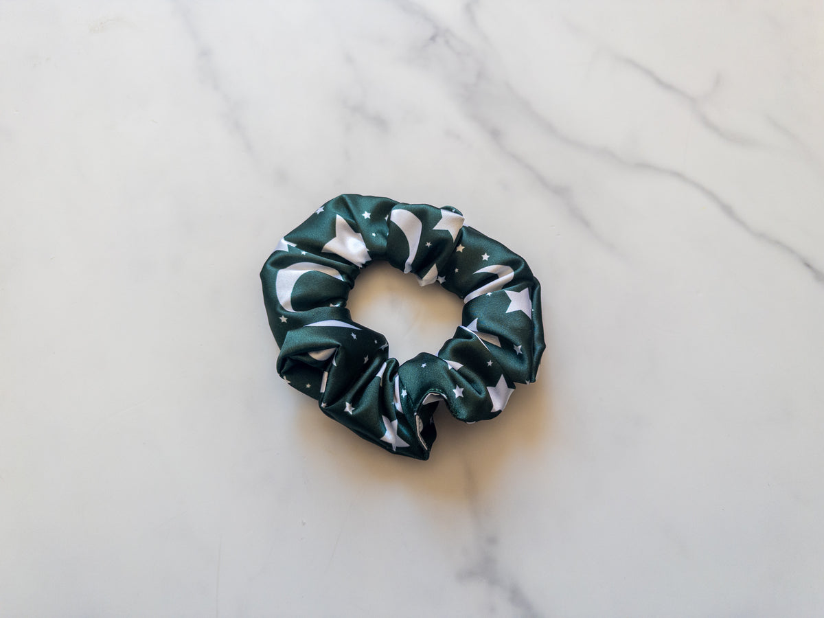 Satin Christmas Sorcerer Mouse Scrunchie