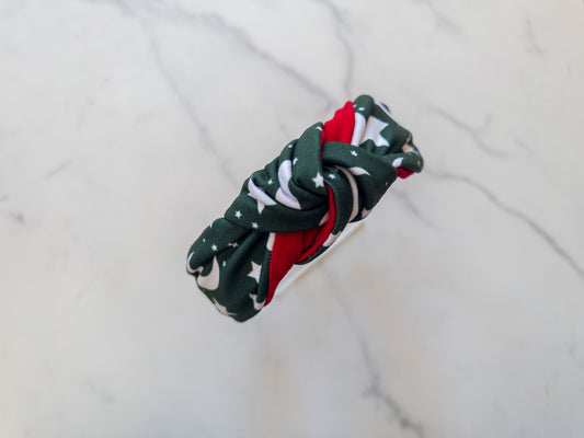 Christmas Sorcerer Mouse Top Knot Headband