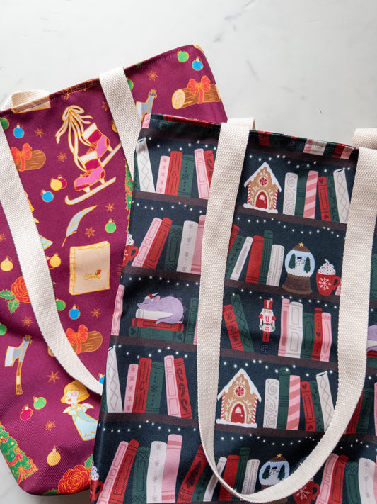 Cozy Christmas GC Simple Tote Bag (READY TO SHIP)