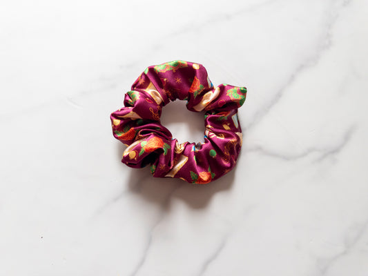 Satin Enchanted Christmas Scrunchie