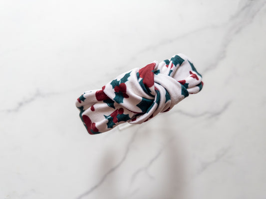 Holly Jolly Top Knot Headband