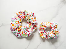 Load image into Gallery viewer, XL Watercolor Floral Scrunchie
