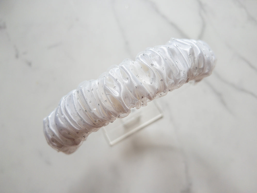 This Night Is Sparkling Tulle Scrunchie Headband