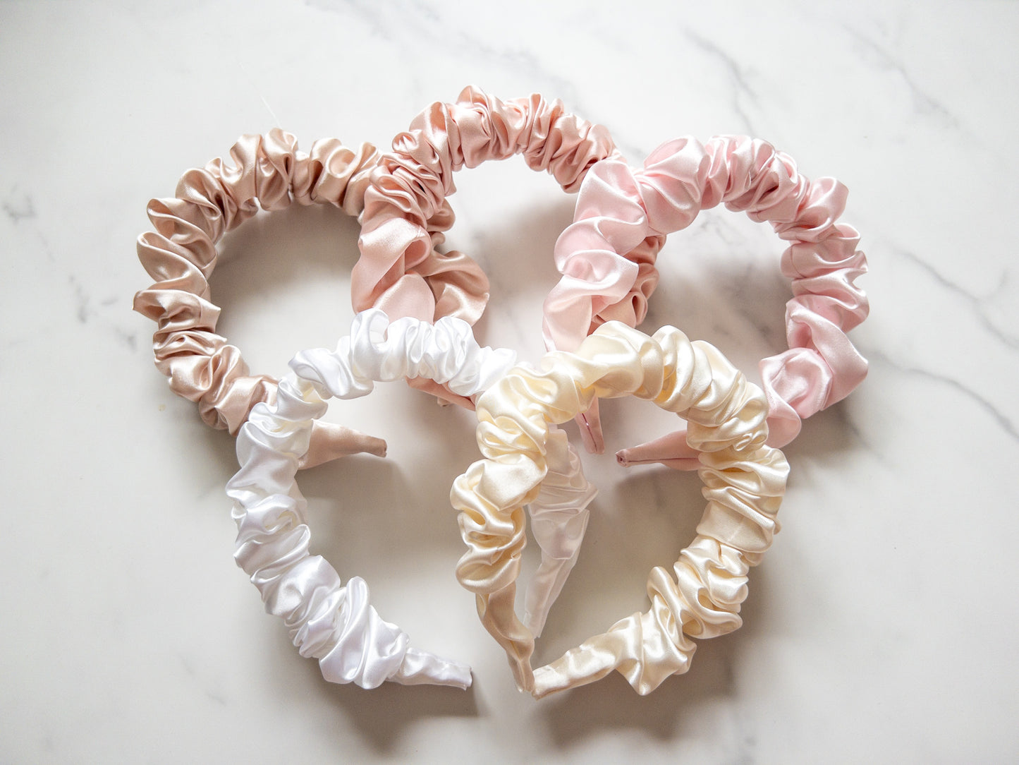 Satin Scrunchie Headbands