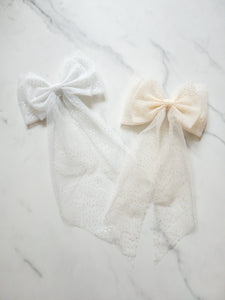 This Night Is Sparkling Tulle Hair Bow