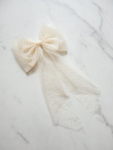 This Night Is Sparkling Tulle Hair Bow