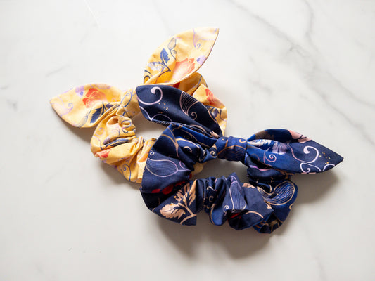 Enchanted Rose Bow Scrunchie