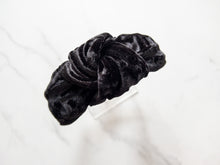 Load image into Gallery viewer, Velvet Top Knot Headband
