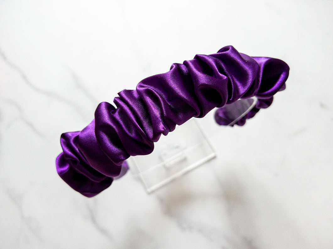 Seasonal Satin Scrunchie Headbands