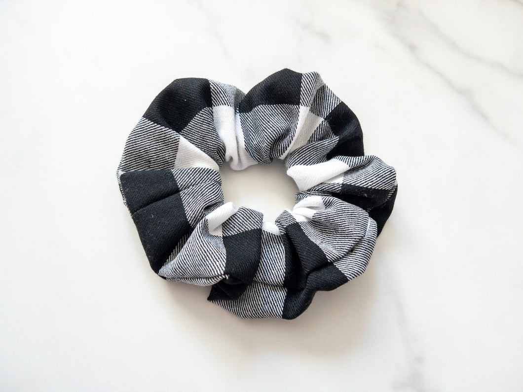 Large Farmhouse Plaid Scrunchie
