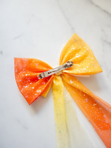 Halloween Ombre Tulle Hair Bow