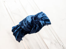Load image into Gallery viewer, Velvet Top Knot Headband
